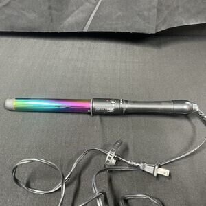 INFINITIPRO‎ Rainbow Titanium Curling Wand 1 inch Curling Wand Clampless